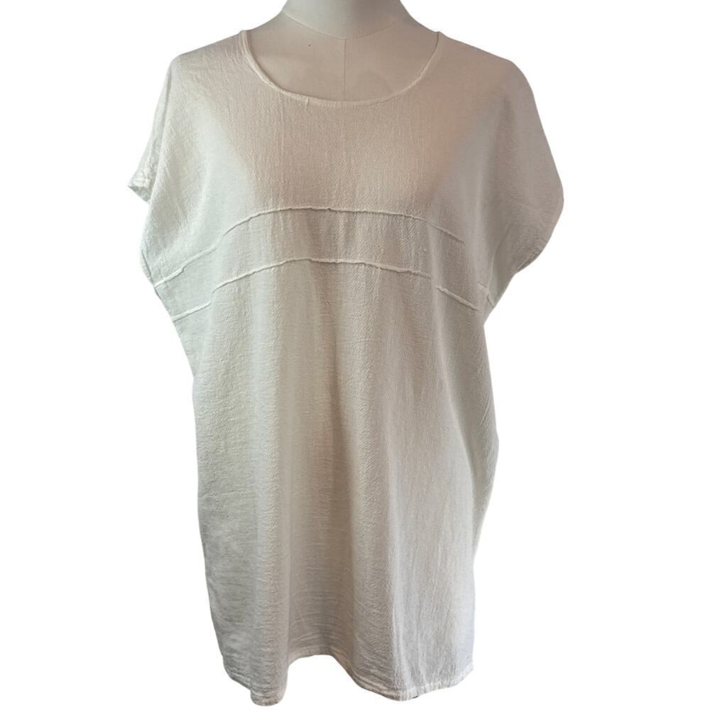 Women’s Unbranded Crème Cotton T-Shirt – Size L